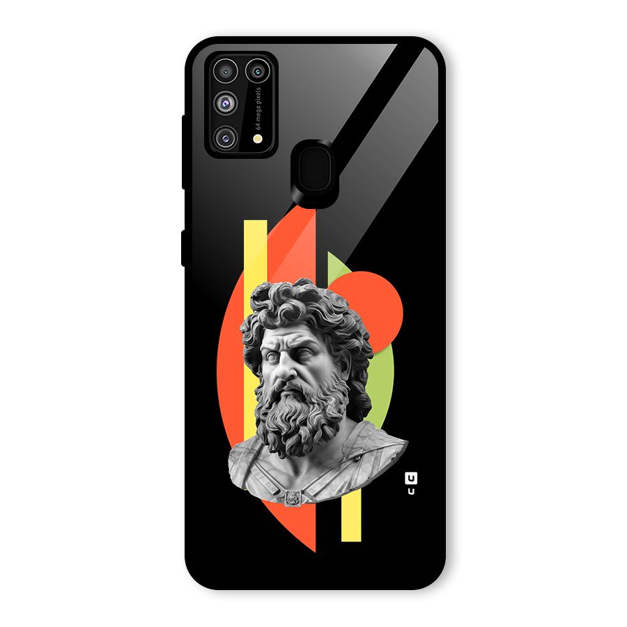 Amazing Geometry Glass Back Case for Galaxy F41