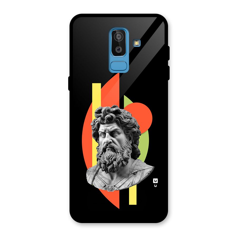 Amazing Geometry Glass Back Case for Galaxy J8