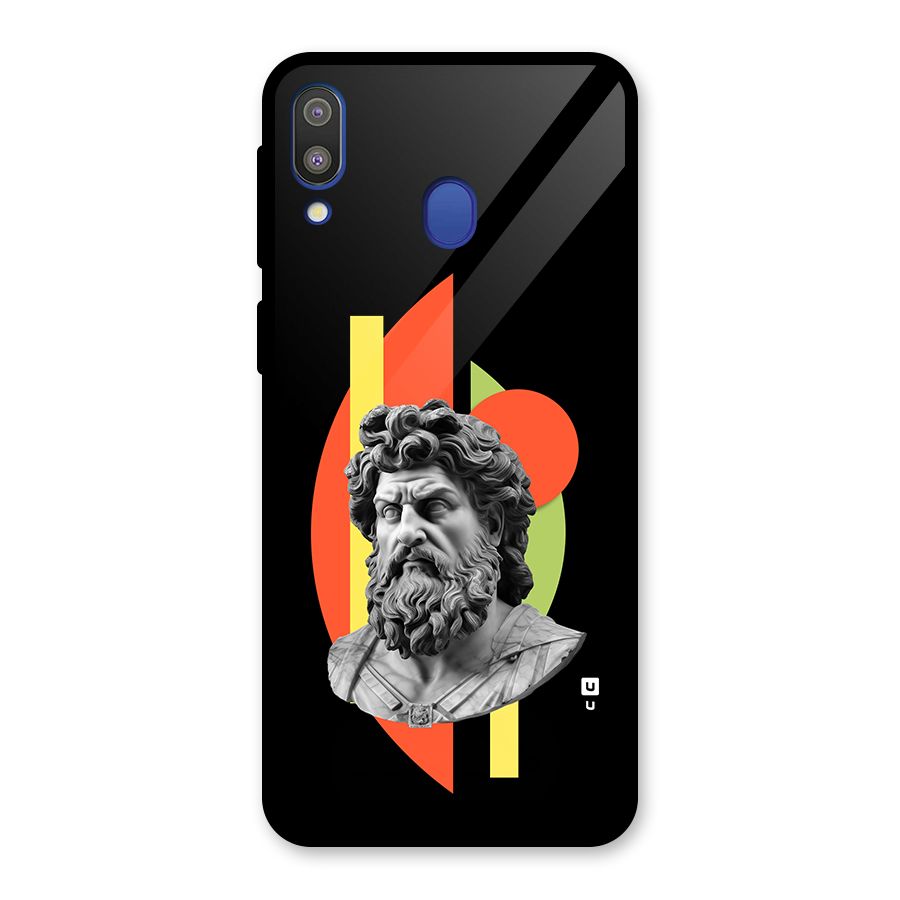 Amazing Geometry Glass Back Case for Galaxy M20
