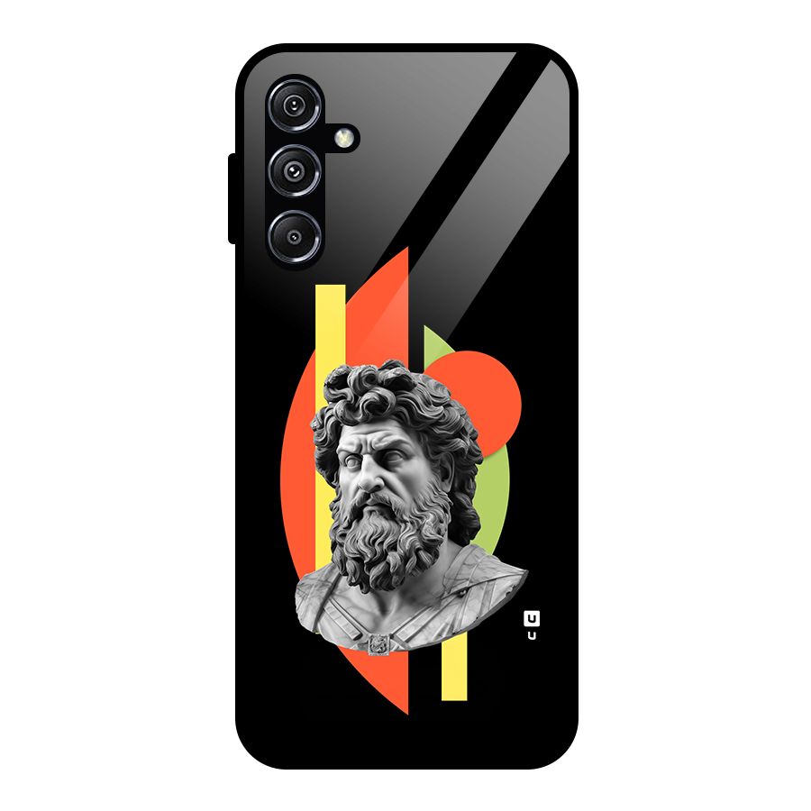 Amazing Geometry Glass Back Case for Galaxy M34 5G