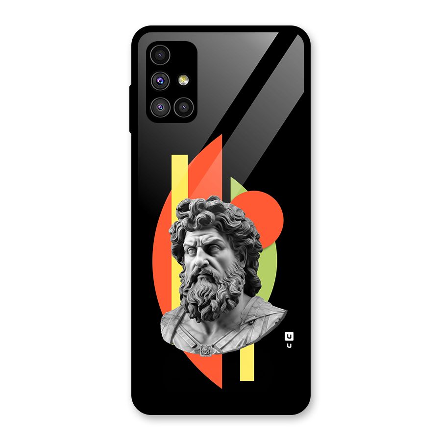 Amazing Geometry Glass Back Case for Galaxy M51