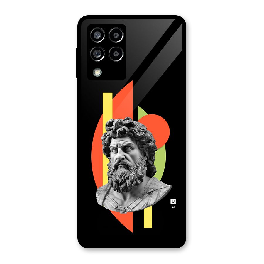 Amazing Geometry Glass Back Case for Galaxy M53 5G
