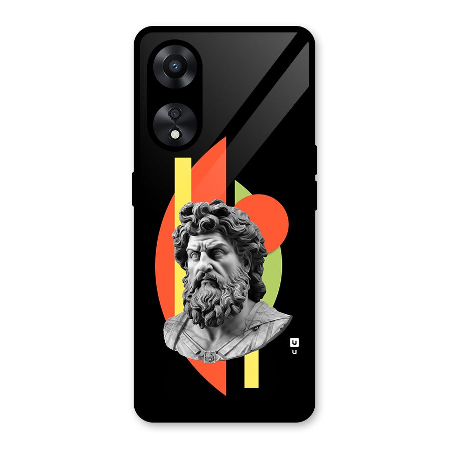 Amazing Geometry Glass Back Case for Oppo A78