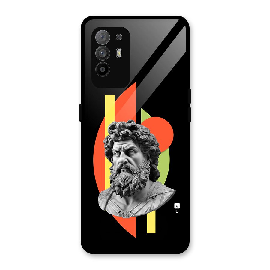 Amazing Geometry Glass Back Case for Oppo F19 Pro Plus 5G