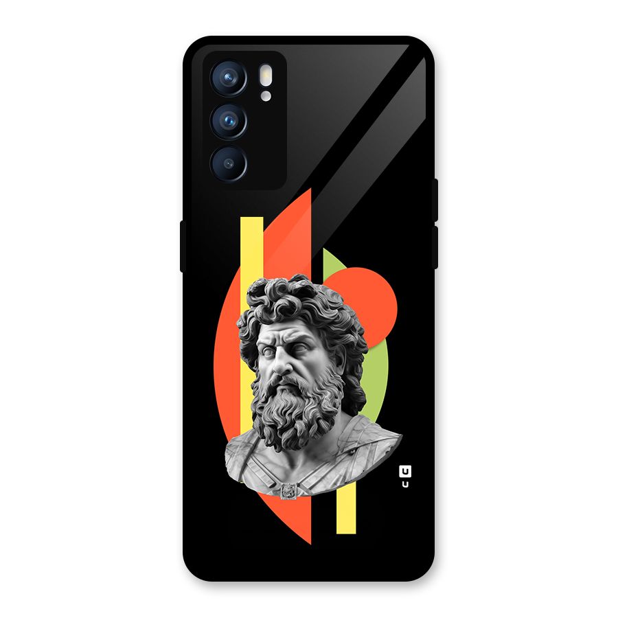 Amazing Geometry Glass Back Case for Oppo Reno6 5G