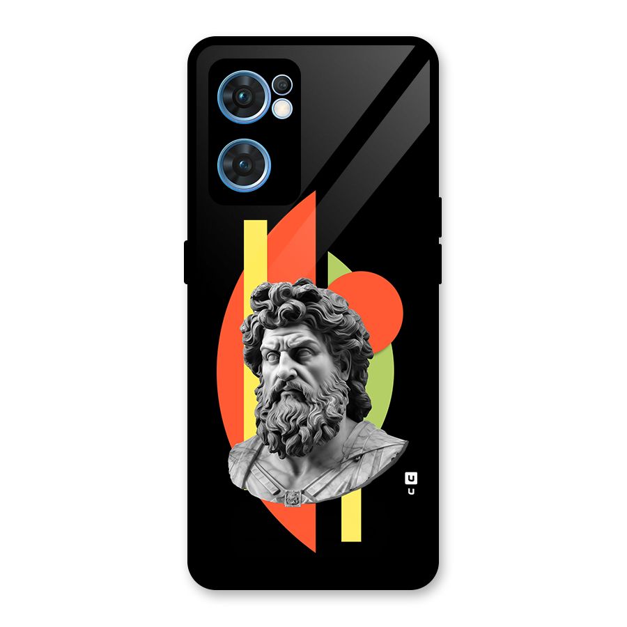 Amazing Geometry Glass Back Case for Oppo Reno7 5G