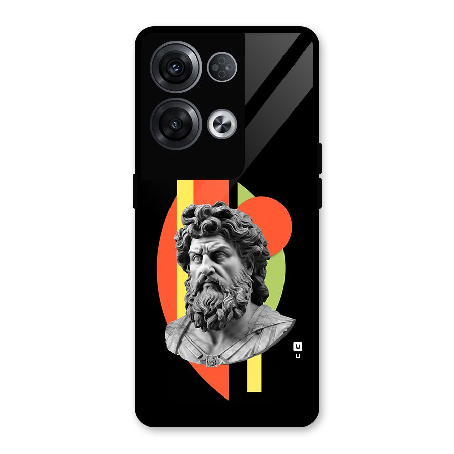 Amazing Geometry Glass Back Case for Oppo Reno8 Pro 5G