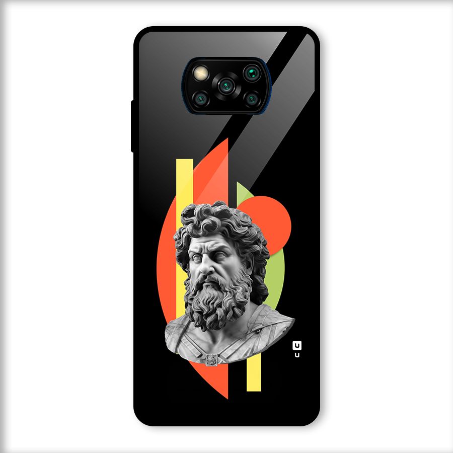 Amazing Geometry Glass Back Case for Poco X3
