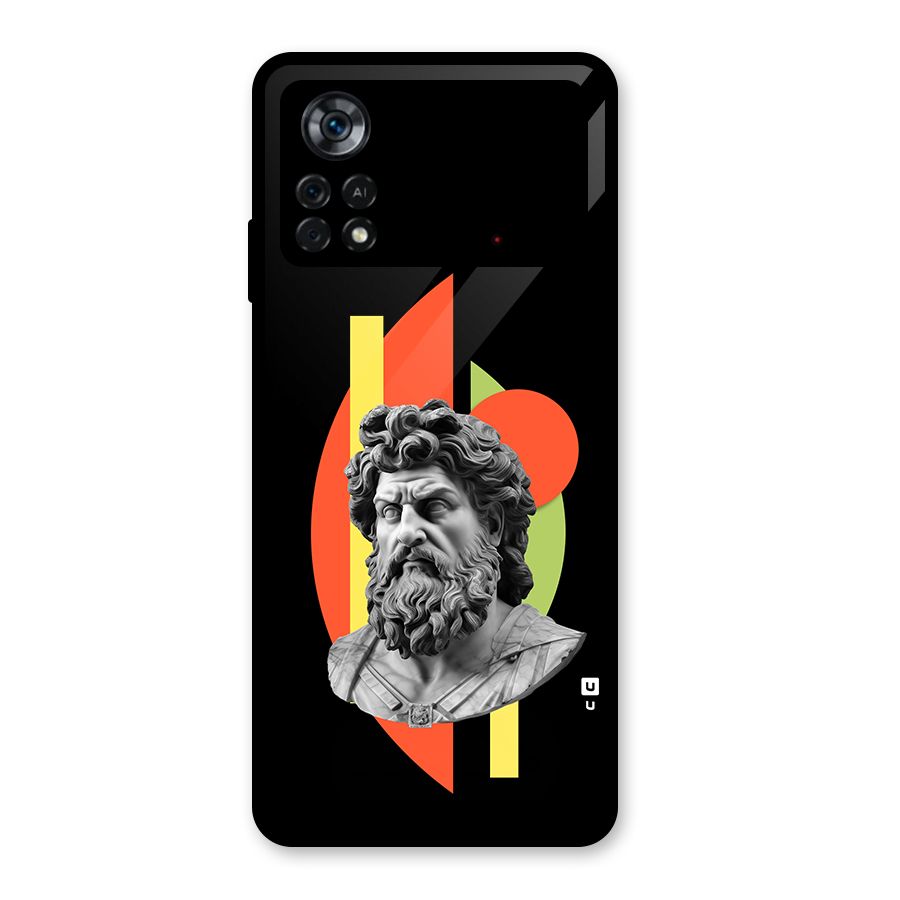 Amazing Geometry Glass Back Case for Poco X4 Pro 5G