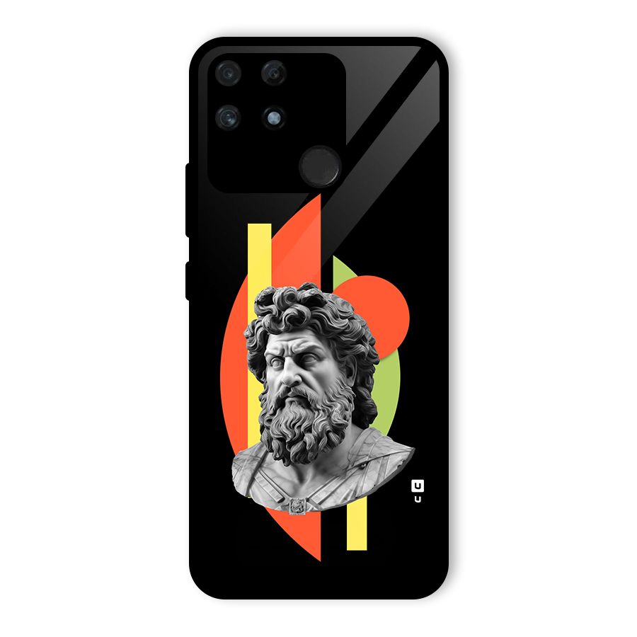 Amazing Geometry Glass Back Case for Realme Narzo 50A