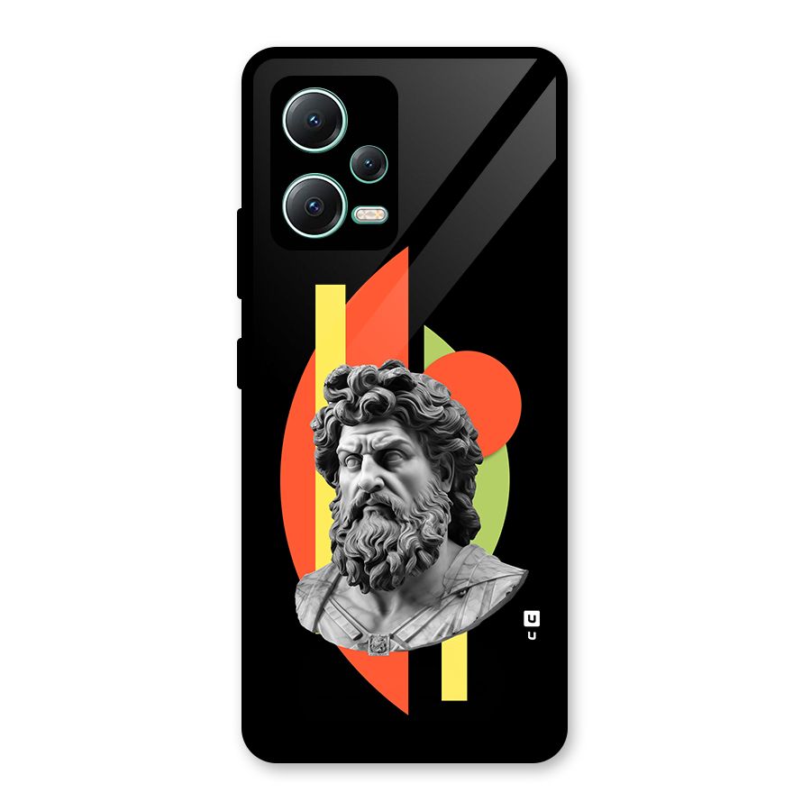 Amazing Geometry Glass Back Case for Redmi Note 12 5G
