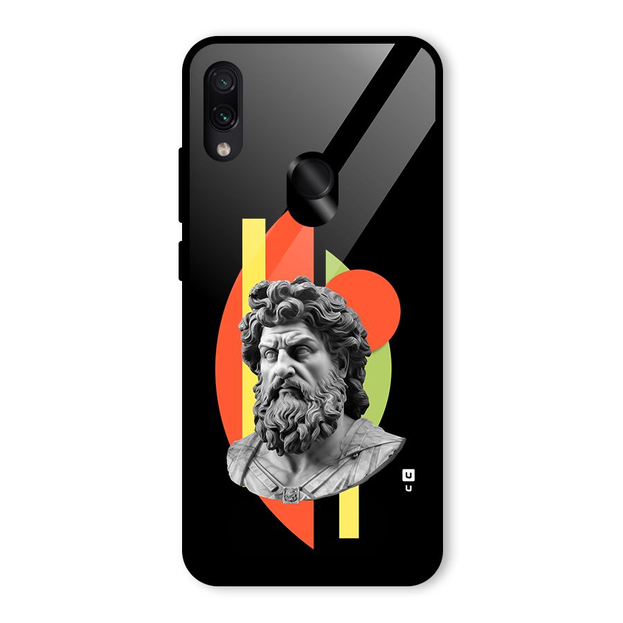 Amazing Geometry Glass Back Case for Redmi Note 7S