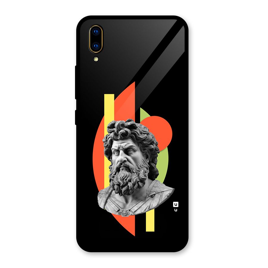 Amazing Geometry Glass Back Case for Vivo V11 Pro