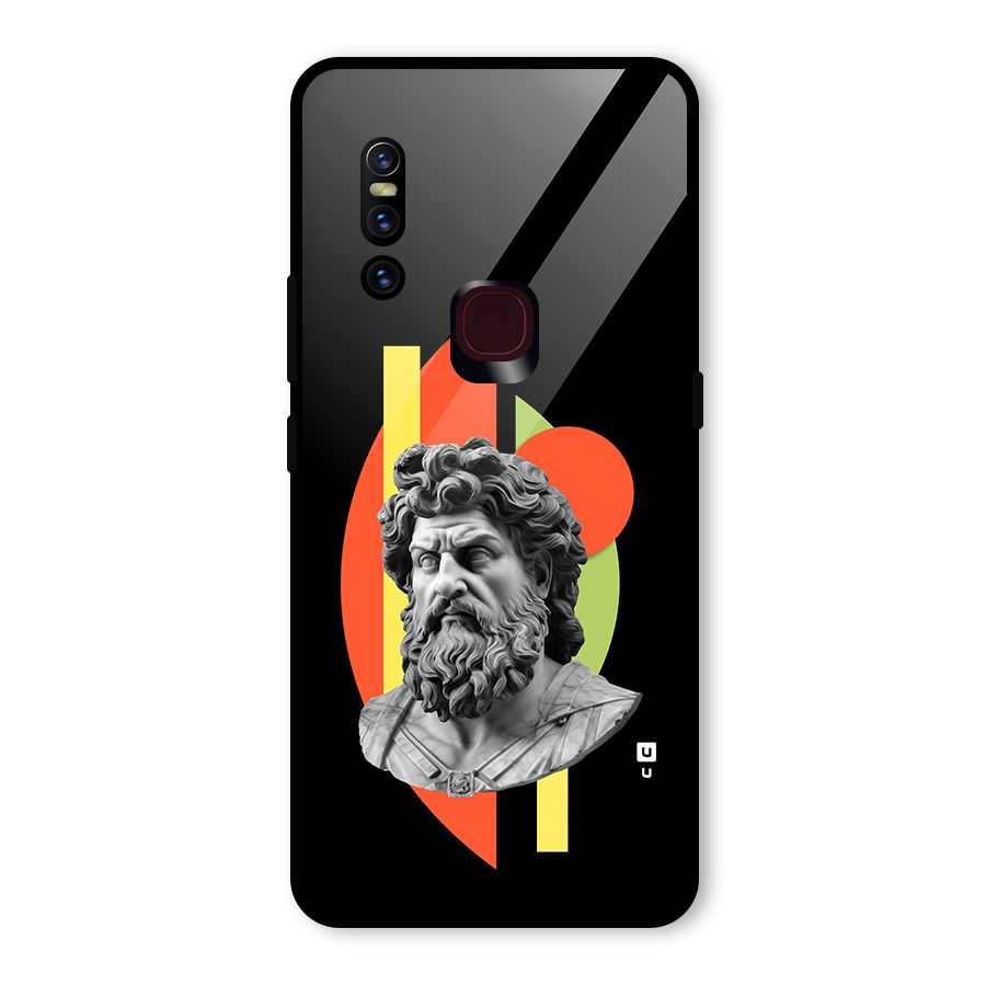 Amazing Geometry Glass Back Case for Vivo V15