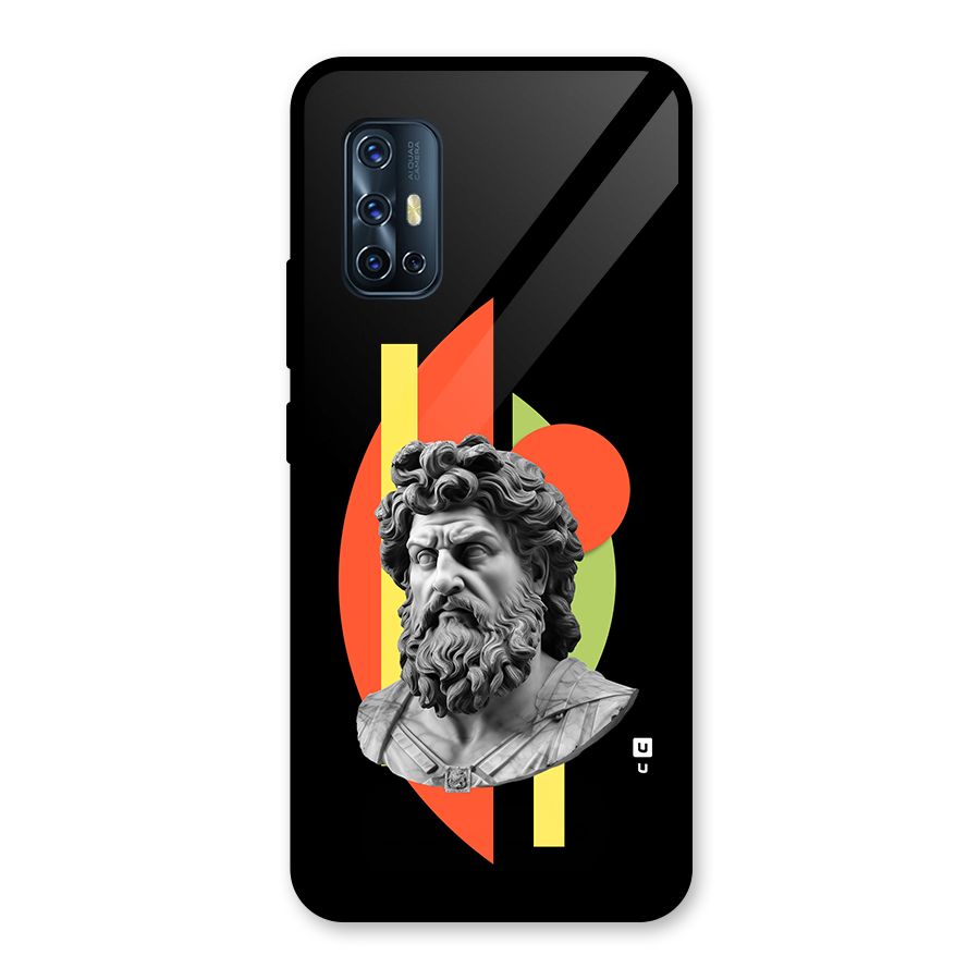 Amazing Geometry Glass Back Case for Vivo V17