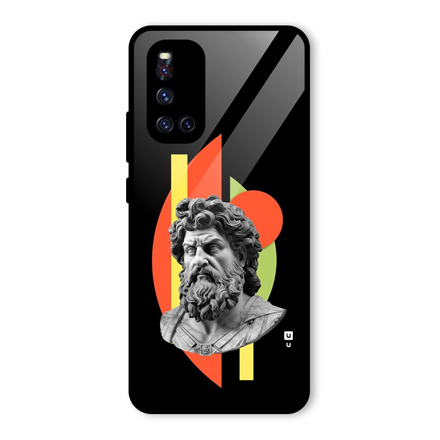 Amazing Geometry Glass Back Case for Vivo V19