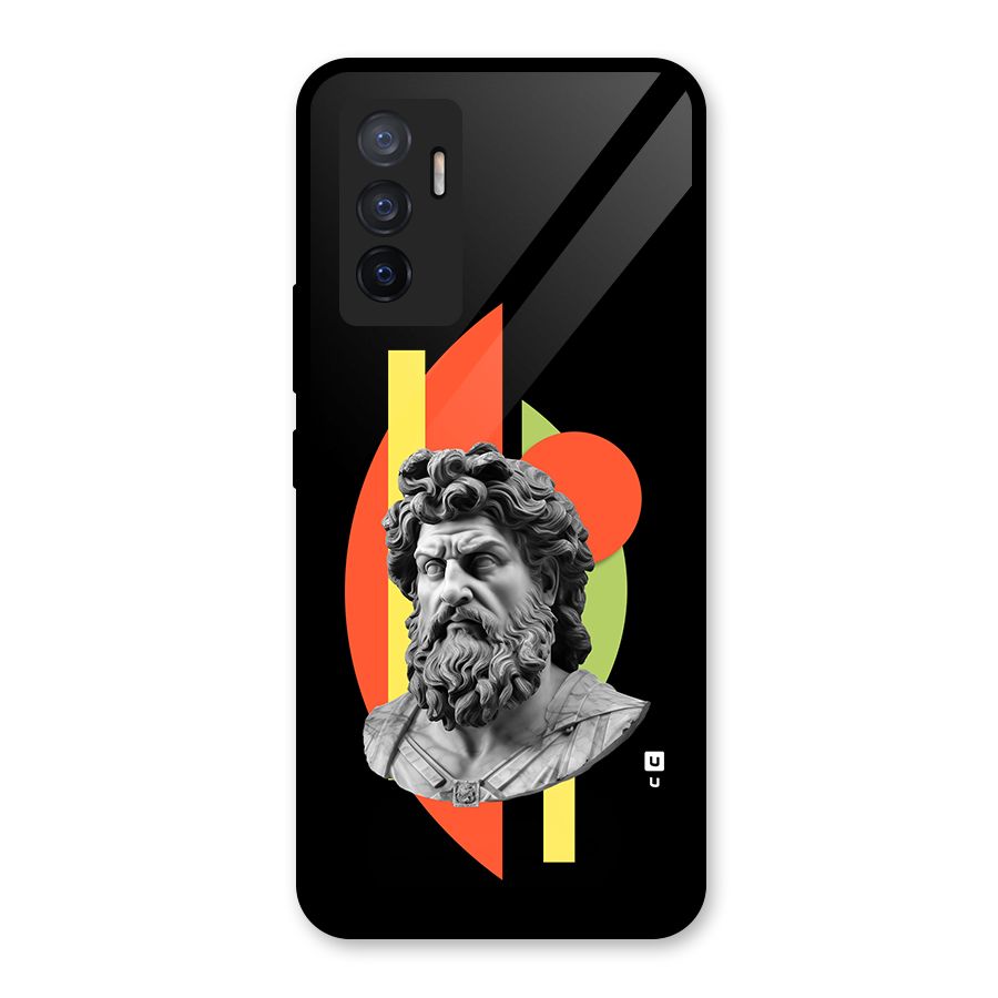 Amazing Geometry Glass Back Case for Vivo V23e