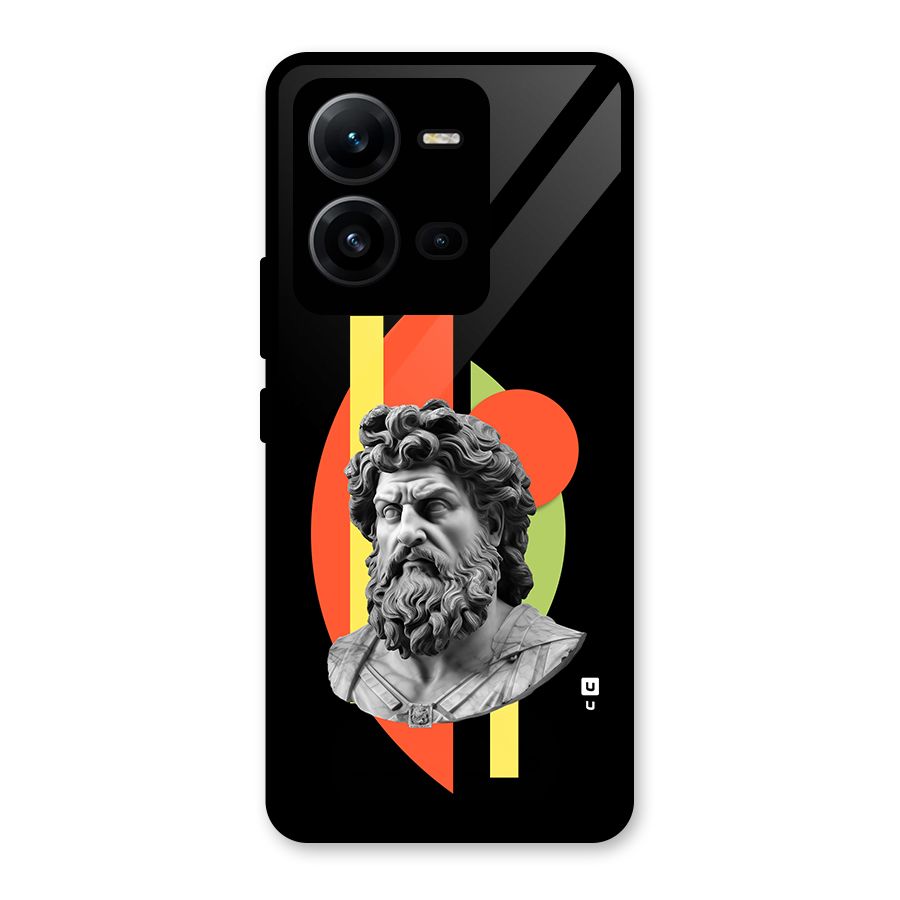 Amazing Geometry Glass Back Case for Vivo V25