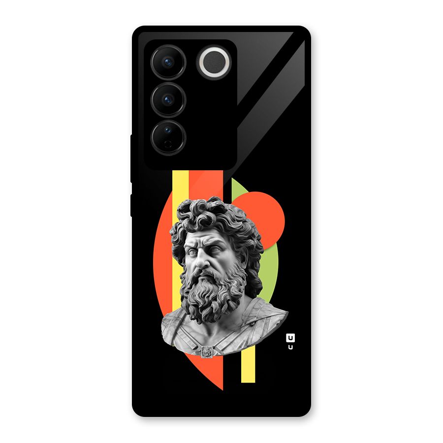 Amazing Geometry Glass Back Case for Vivo V27