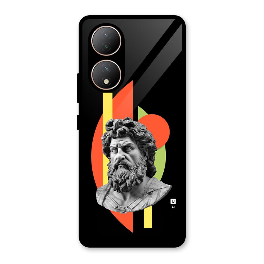 Amazing Geometry Glass Back Case for Vivo Y100A