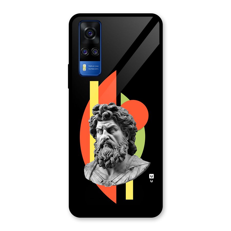 Amazing Geometry Glass Back Case for Vivo Y31