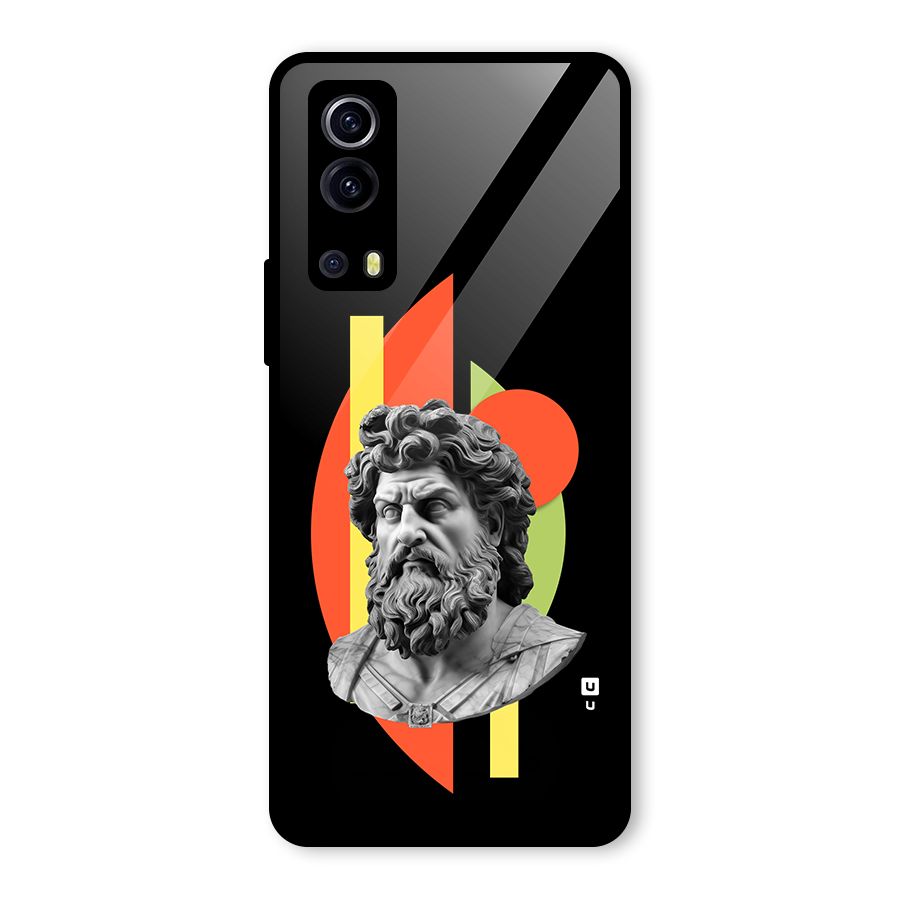 Amazing Geometry Glass Back Case for Vivo iQOO Z3