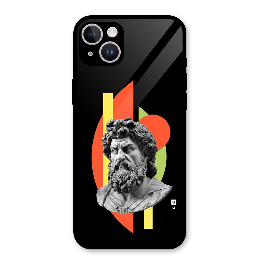 Amazing Geometry Glass Back Case for iPhone 14 Plus