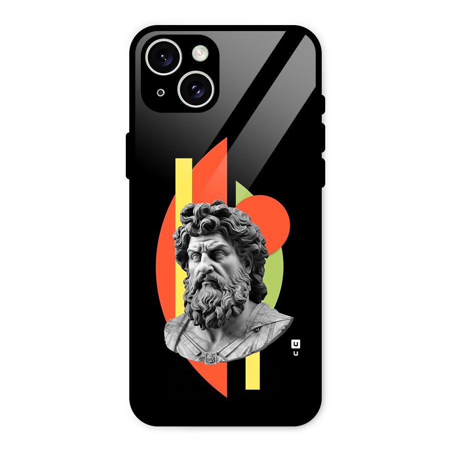 Amazing Geometry Glass Back Case for iPhone 15 Plus