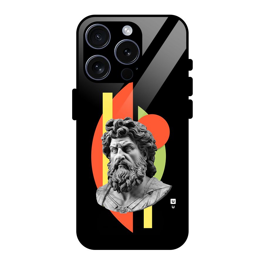 Amazing Geometry Glass Back Case for iPhone 15 Pro