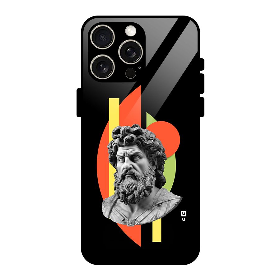 Amazing Geometry Glass Back Case for iPhone 15 Pro Max
