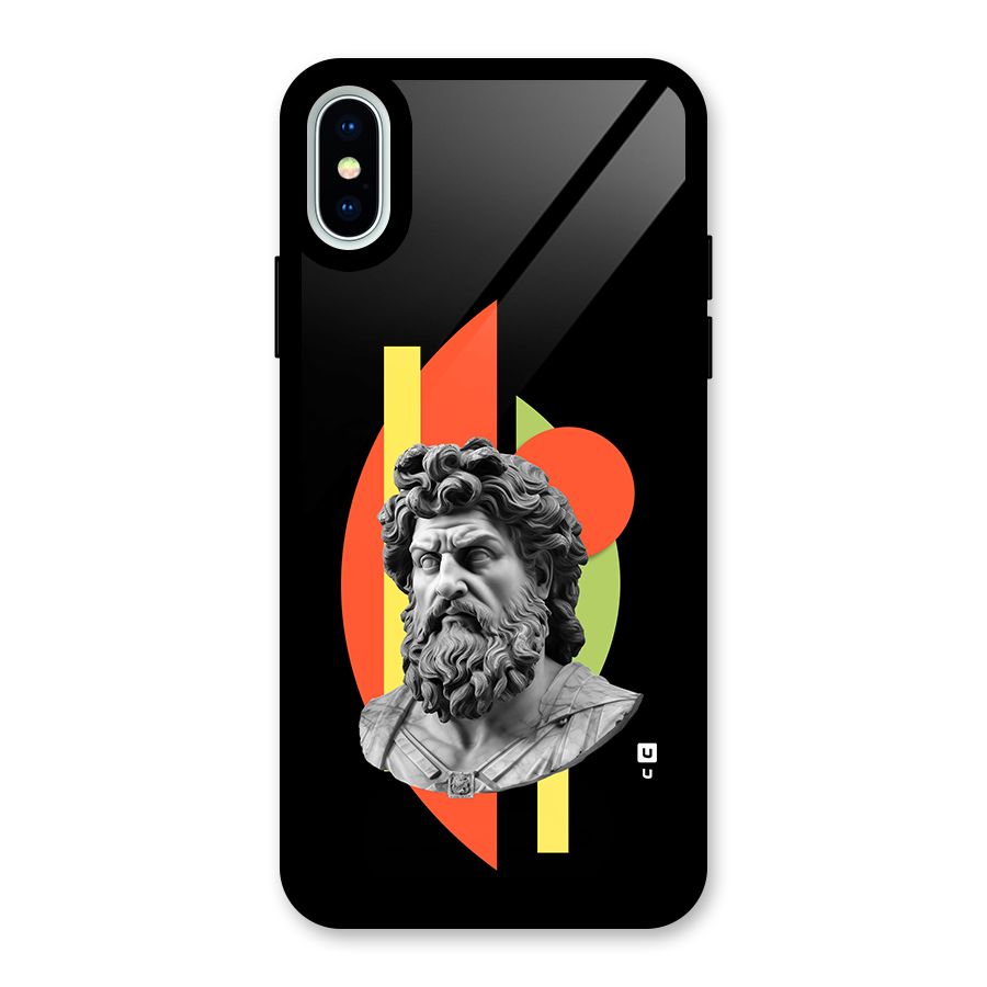 Amazing Geometry Glass Back Case for iPhone XS