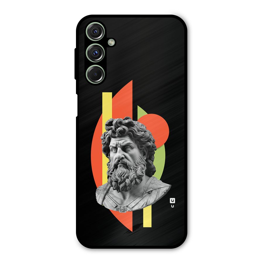 Amazing Geometry Metal Back Case for Galaxy F34