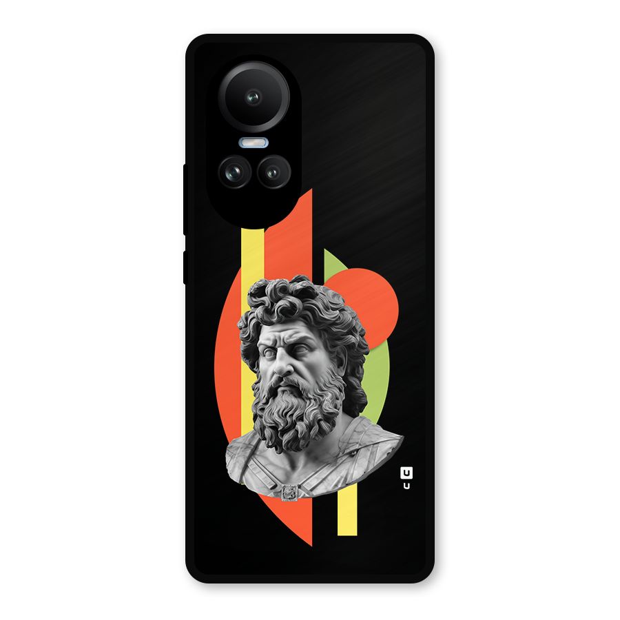Amazing Geometry Metal Back Case for Oppo Reno10 Pro