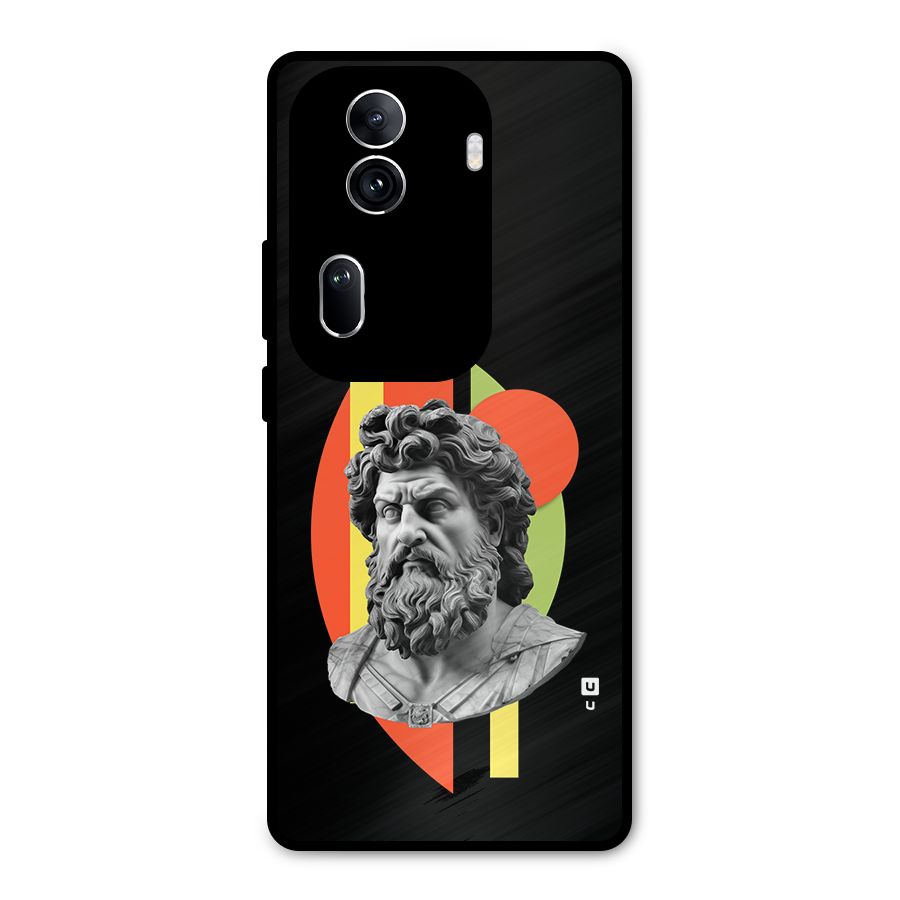 Amazing Geometry Metal Back Case for Oppo Reno11 Pro 5G