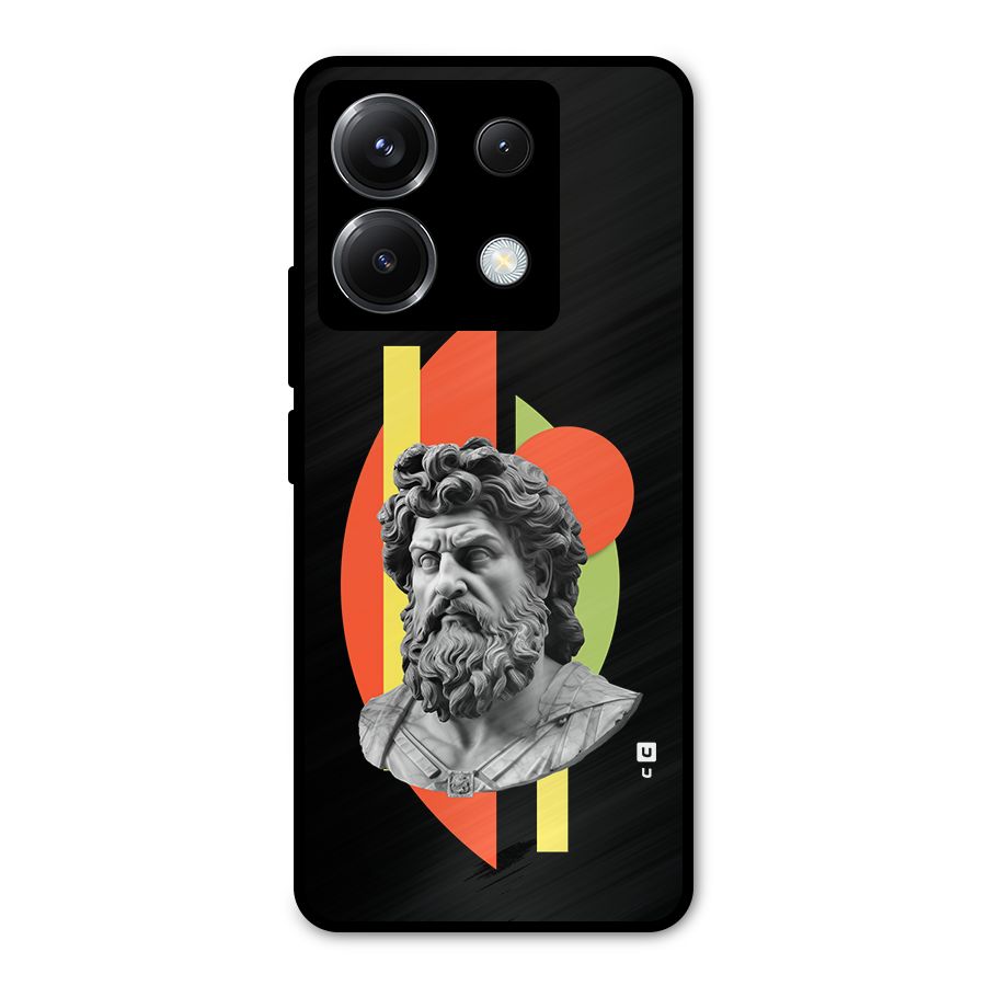 Amazing Geometry Metal Back Case for Poco X6