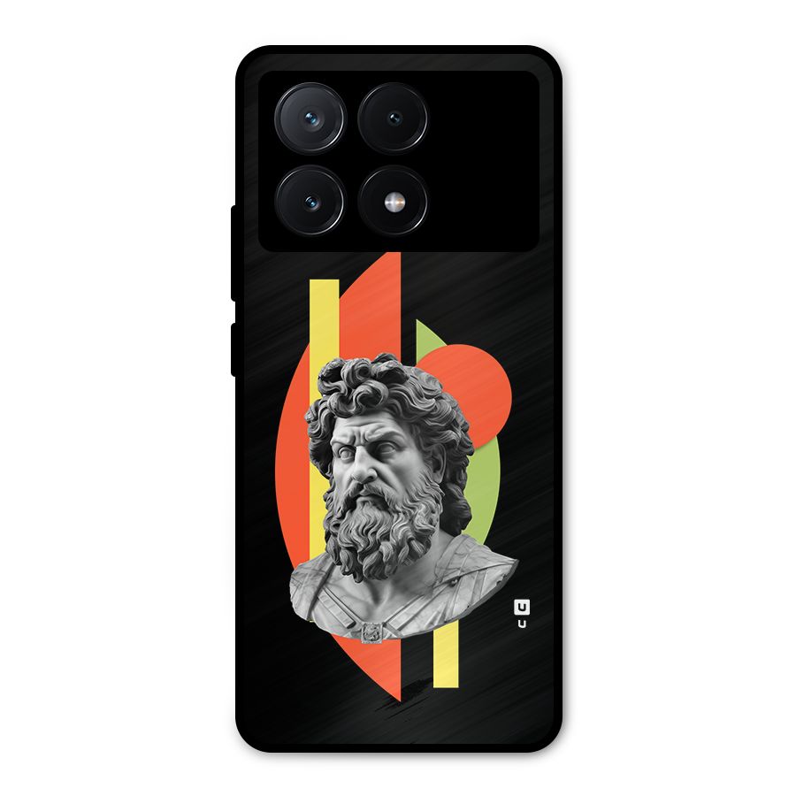 Amazing Geometry Metal Back Case for Poco X6 Pro