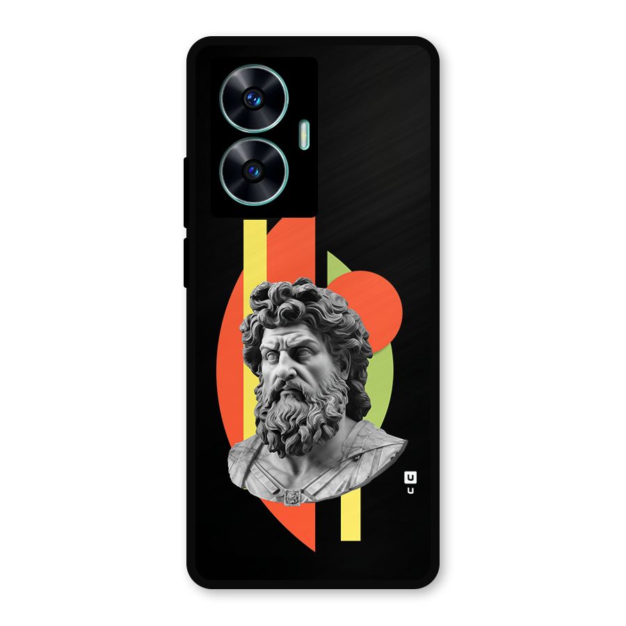 Amazing Geometry Metal Back Case for Realme Narzo N55