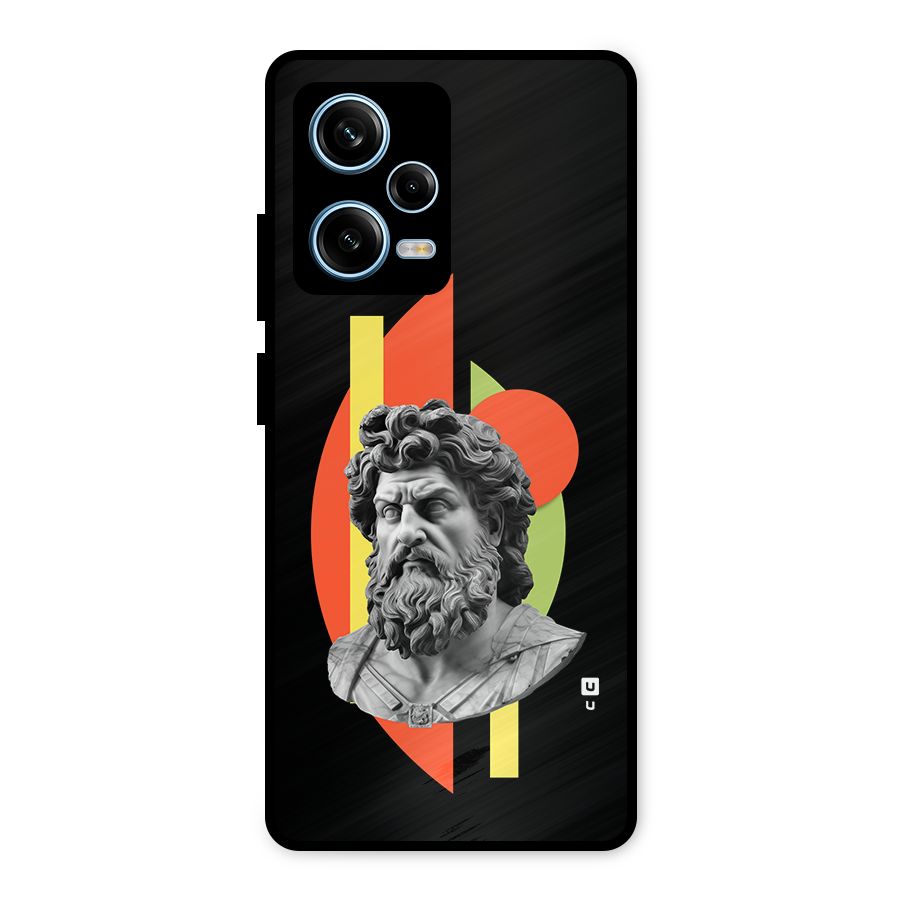 Amazing Geometry Metal Back Case for Redmi Note 12 Pro
