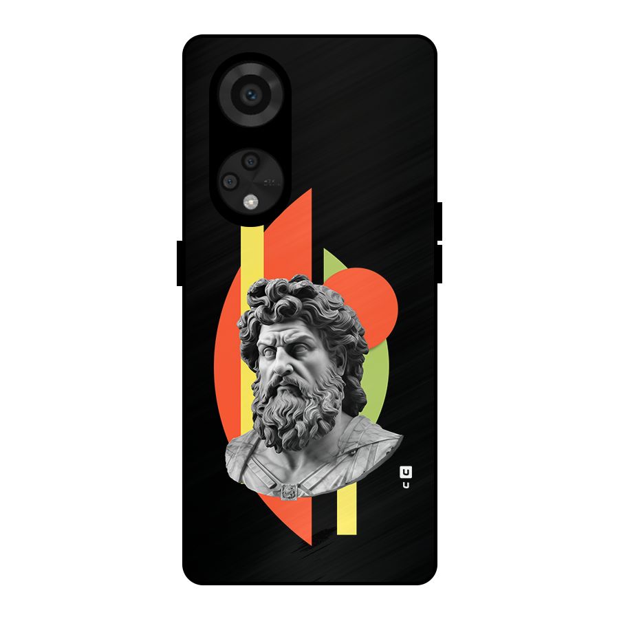 Amazing Geometry Metal Back Case for Reno8 T 5G