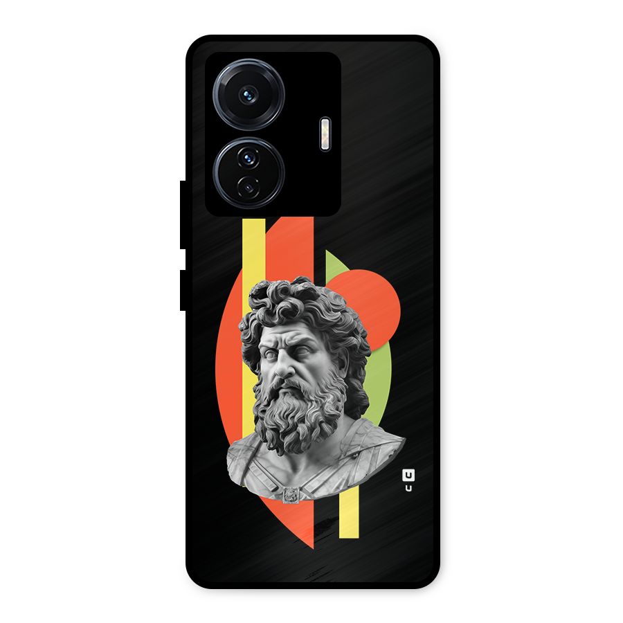 Amazing Geometry Metal Back Case for Vivo T1 Pro