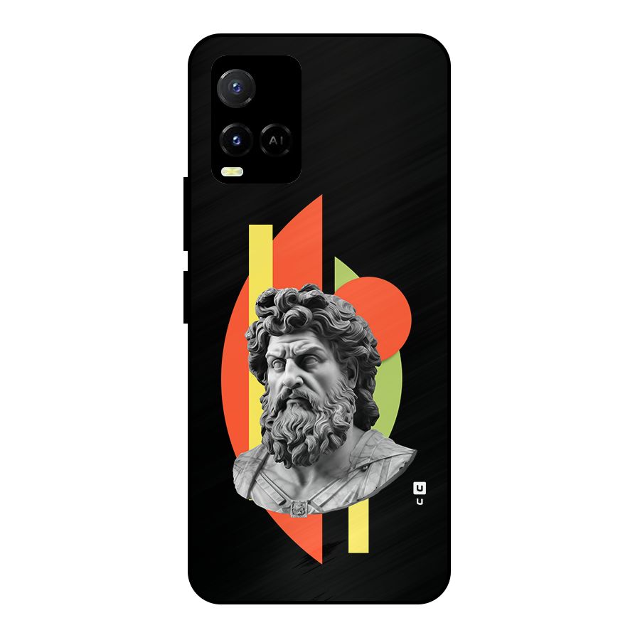 Amazing Geometry Metal Back Case for Vivo Y33s