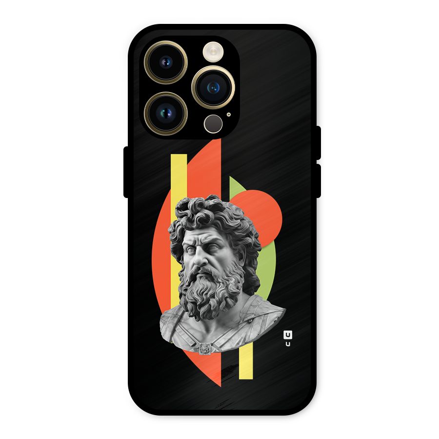 Amazing Geometry Metal Back Case for iPhone 14 Pro