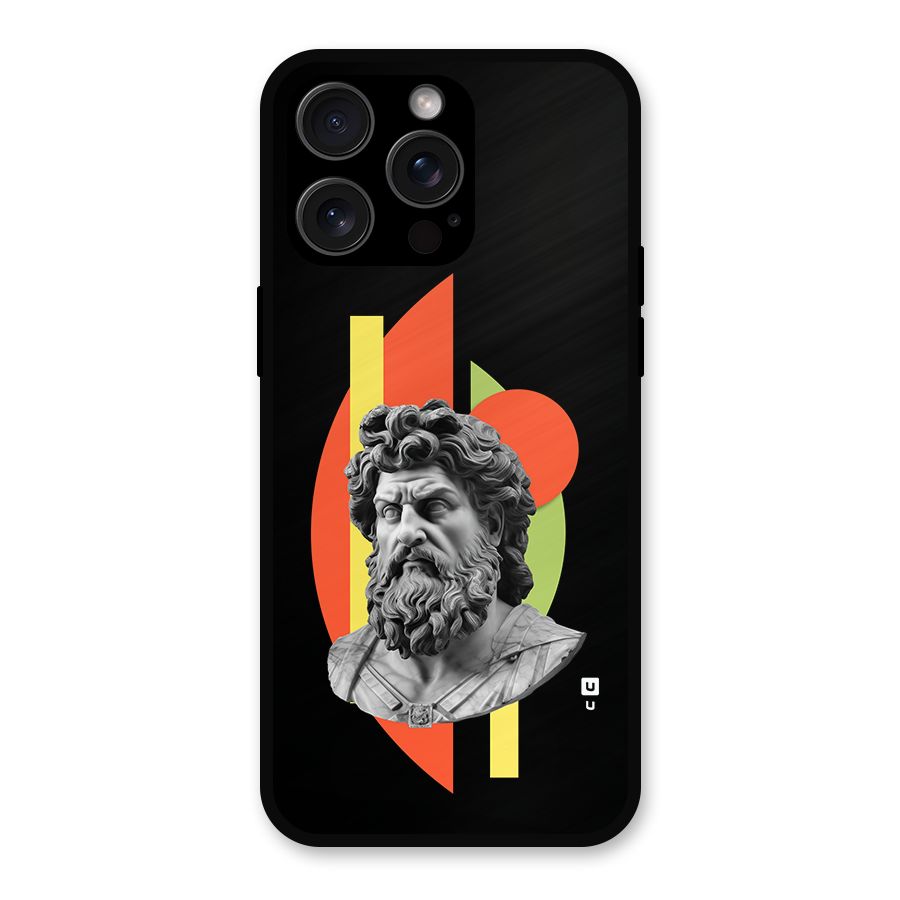 Amazing Geometry Metal Back Case for iPhone 15 Pro Max