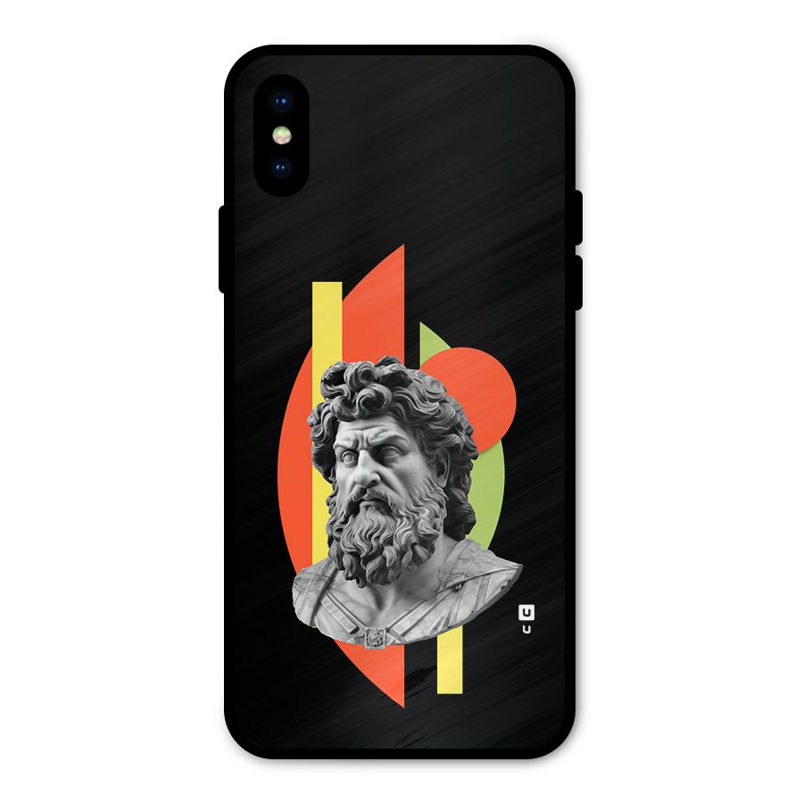 Amazing Geometry Metal Back Case for iPhone X