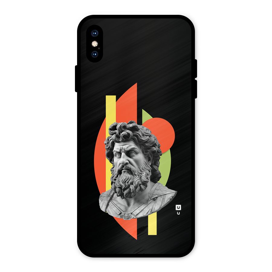 Amazing Geometry Metal Back Case for iPhone XS Max