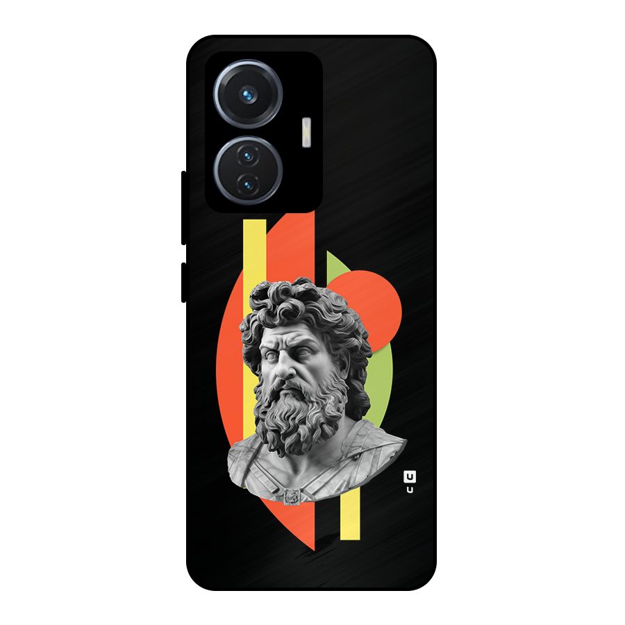 Amazing Geometry Metal Back Case for iQOO Z6 44W