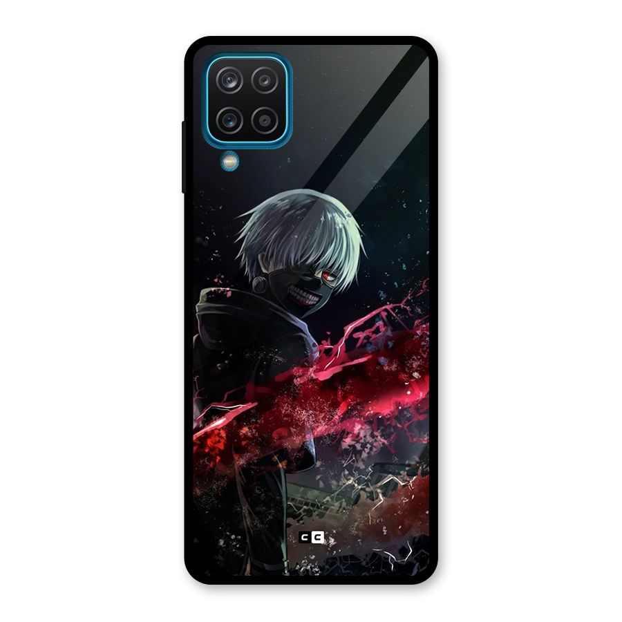 Amazing Ken Kaneki Glass Back Case for Galaxy A12