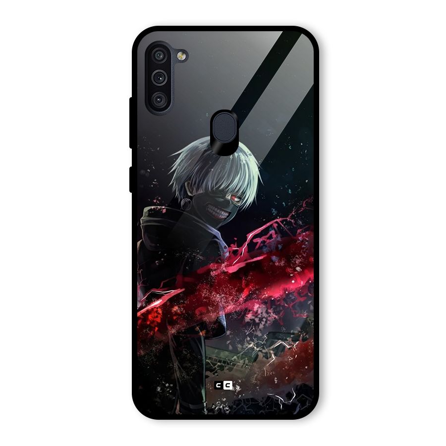 Amazing Ken Kaneki Glass Back Case for Galaxy M11