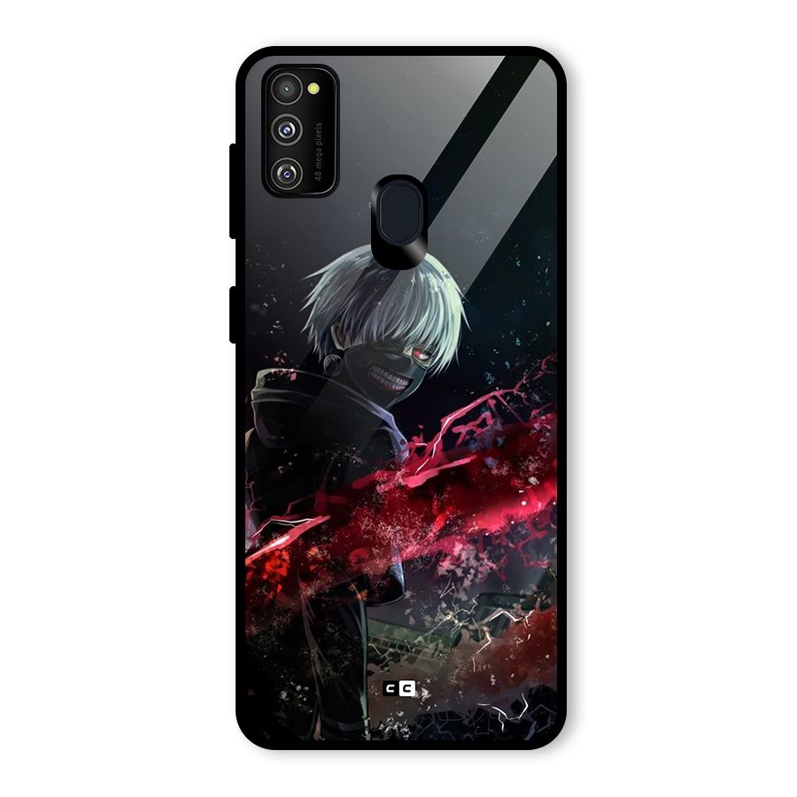 Amazing Ken Kaneki Glass Back Case for Galaxy M30s