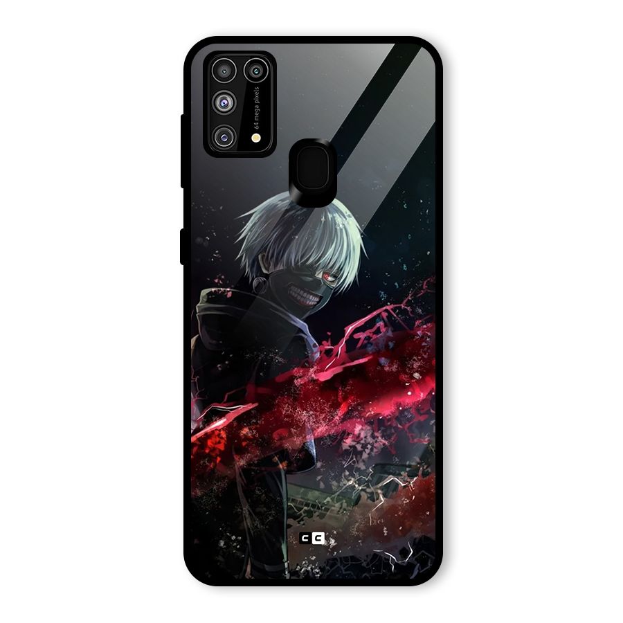 Amazing Ken Kaneki Glass Back Case for Galaxy M31